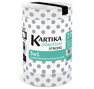 Paper towel Kartika Silver 3in1 1 roll 150 sheets 2 plies